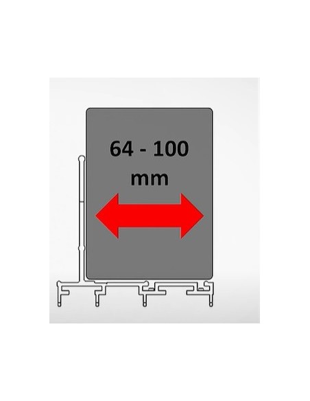 Profil L pentru compartment60 latime 66mm