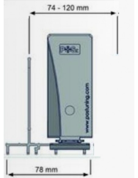 Profil L pentru compartment90 latime 78mm