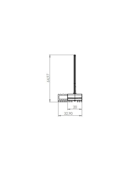 Separator final C90 64 mm inaltime, baza 33mm