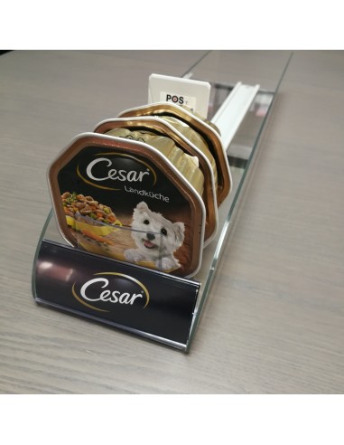 Tavita simpla fata cu pusher, cu profil rotunjit pentru branding