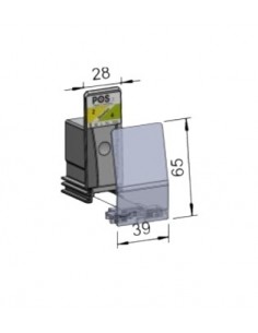 Pusher B28x75, with front 36x65 mm