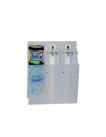 Sistem pusher vertical pentru inghetata la cutie