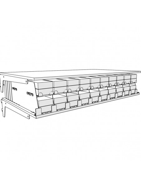 POS-T Duplex Pusher, Set for 20 facings