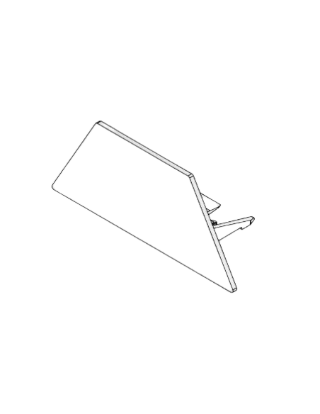 Optional faceplates can be installed on the lowest level of the honeycombs. The faceplates atach on to Adapter-T rails